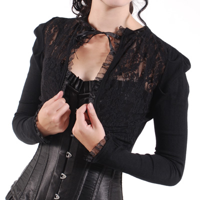 Banned - Lace Bolero - Black